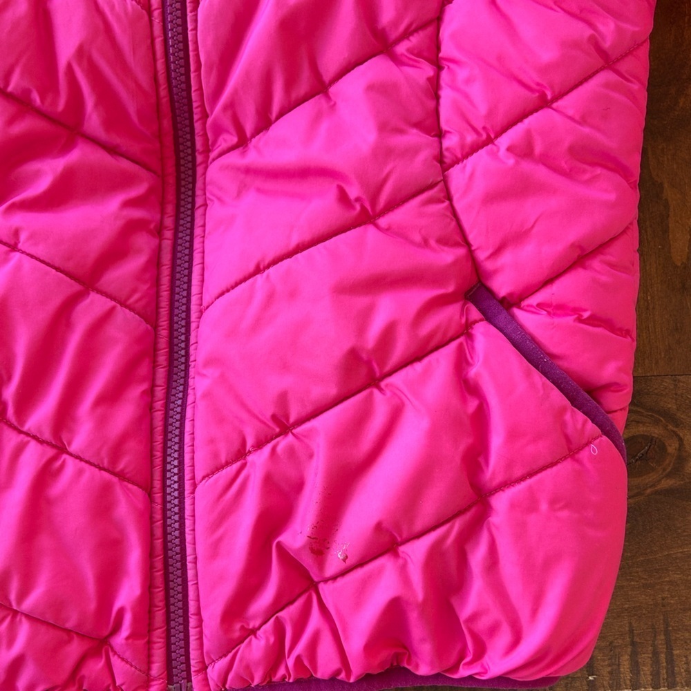 Girls North Face Reversible Puffer Jacket | Girls Large 14/16 | FLAWED - Picture 6 of 8